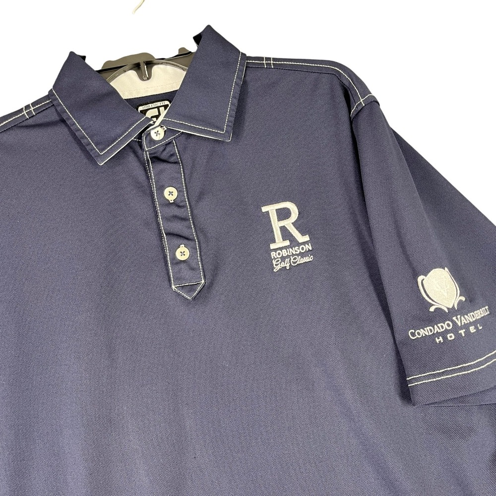 FootJoy Athletic Fit Golf Polo Shirt Robinson Classic Condado‎ Vanderbilt L Mens